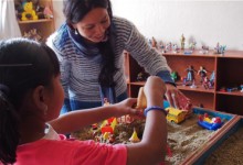 Sand play therapy at Ankur Counseling Center