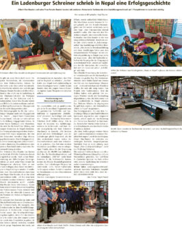 Ein Ladenburger Schreiner schrieb in Nepal eine Erfolgsgeschichte