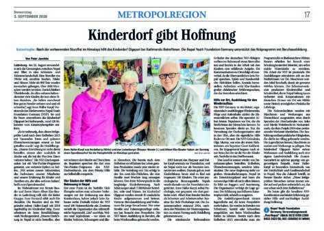 Kinderdorf gibt Hoffnung – Artikel im Mannheimer Morgen